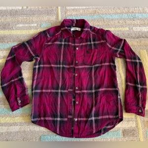 Abercrombie Kids girls flannel shirt, sz 11/12